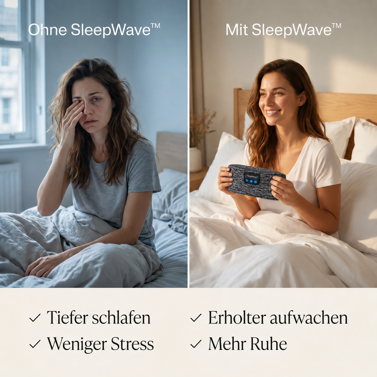 SleepWave™ – Bluetooth Schlafmaske mit Musik & Noise-Blocking