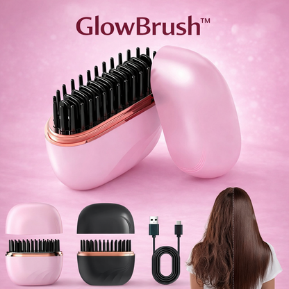 GlowBrush™ ✨ – Kabellose Mini-Haarbürste💖