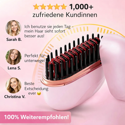 GlowBrush™ ✨ – Kabellose Mini-Haarbürste💖