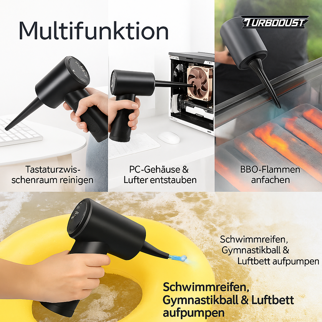 🔥 TurboDust X1™ – Die Power-Luftmaschine für ein sauberes, smartes Leben 💨⚡