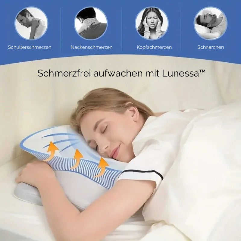 🌙 Lunessa™ – Orthopädisches Premium-Kissen für traumhaften Schlaf